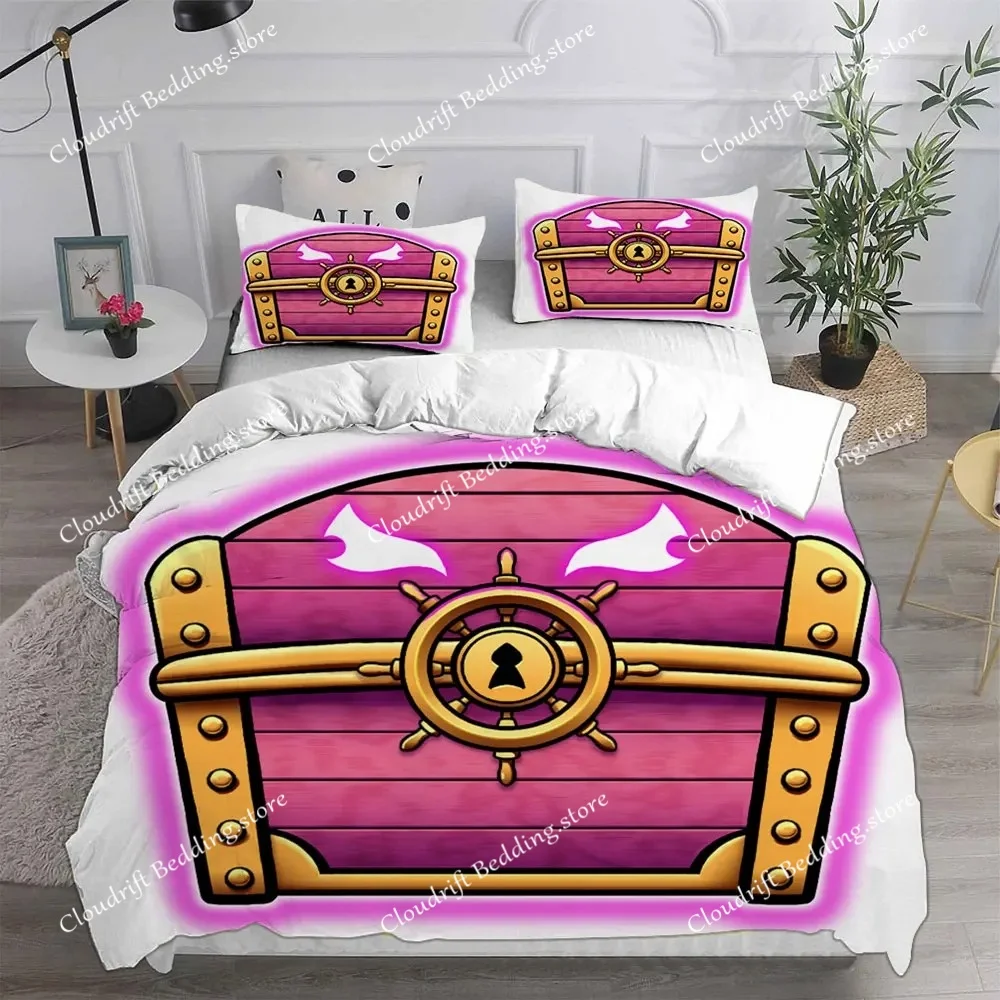 Blox Fruits Bedding Sets Bed Cover Comforter Duvet Cover Pillow Case Single Double Large Size Bedroom Decoration