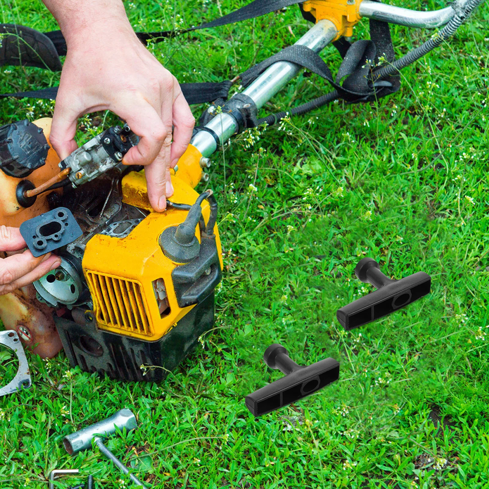 

10pcs Generator Starter Handle Replacement For Engine Plastic Pull Start Lawn Mower Chainsaw Recoil Handle Tool