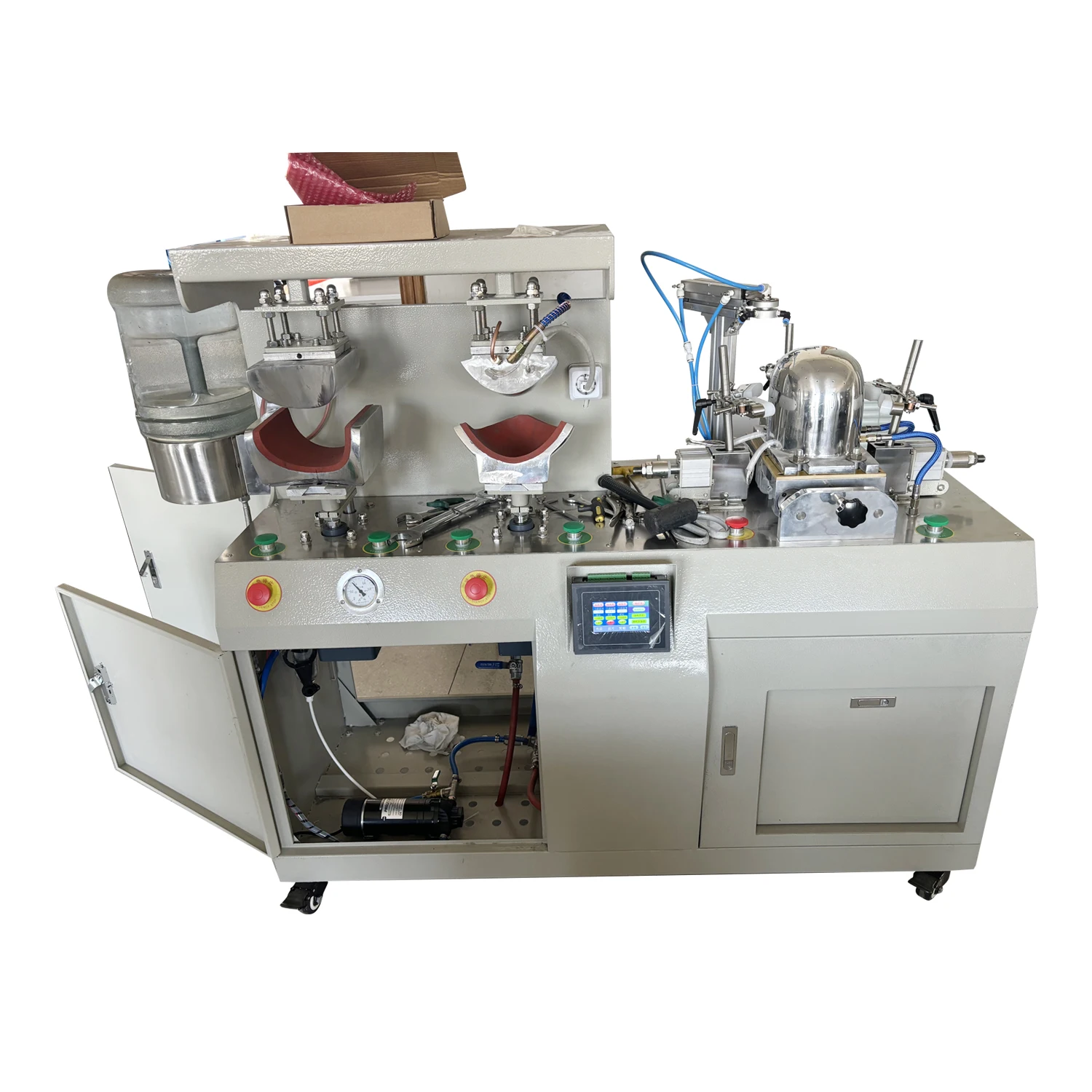 CP-103 Double-station Fully Automatic Steam Cap Ironing Machine