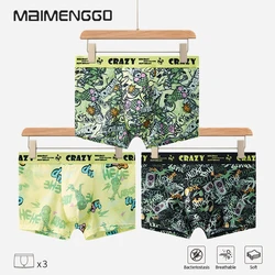 Men's underwear ice silk summer ultra-thin breathable flat corner pink cute antibacterial strong male personality