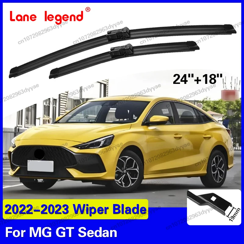

2 шт. для MG GT Sedan 2022-2023 1.5L, передние щетки стеклоочистителя, аксессуары для автомобиля, 24''+18''