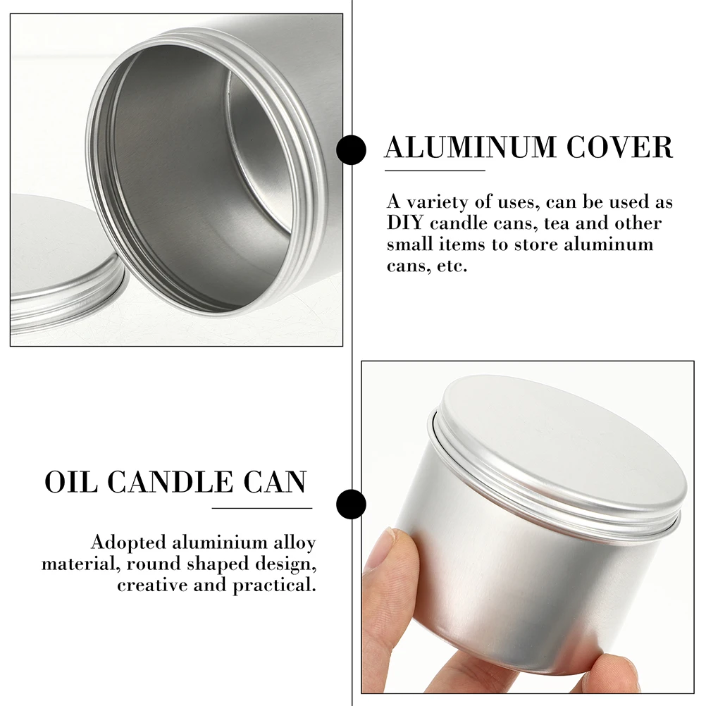 

6Pcs Aluminum Tea Canister Sealed Container for Tea Leaves Candies Seasonings No Acute Edges Safe to Use Aluminum Cans