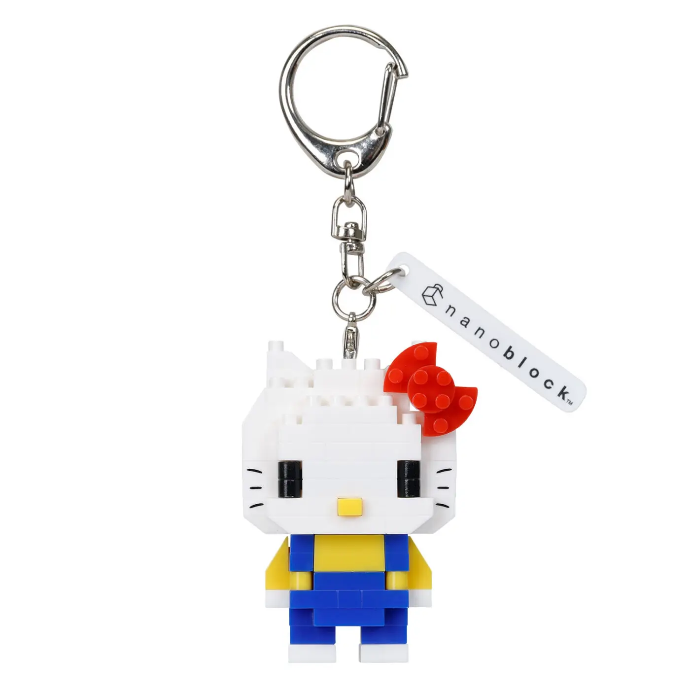 Nanoblock N-Fig Sanrio Hello Kitty Llavero Mini Figura sin Ensamblar Colgante para Bolso Accesorio de Llavero para Pareja Regalo Coleccionable