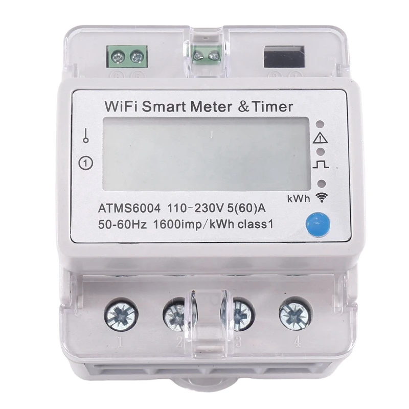 Y43A-ATMS6004 Din Rail WIFI Smart Wifi Meter Smart Timer 4P Tuya WIFI Afstandsbediening Meter