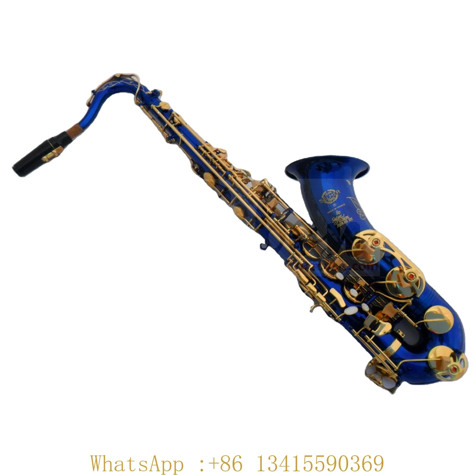 

Bb Key Blue Colour Tenor Saxophone