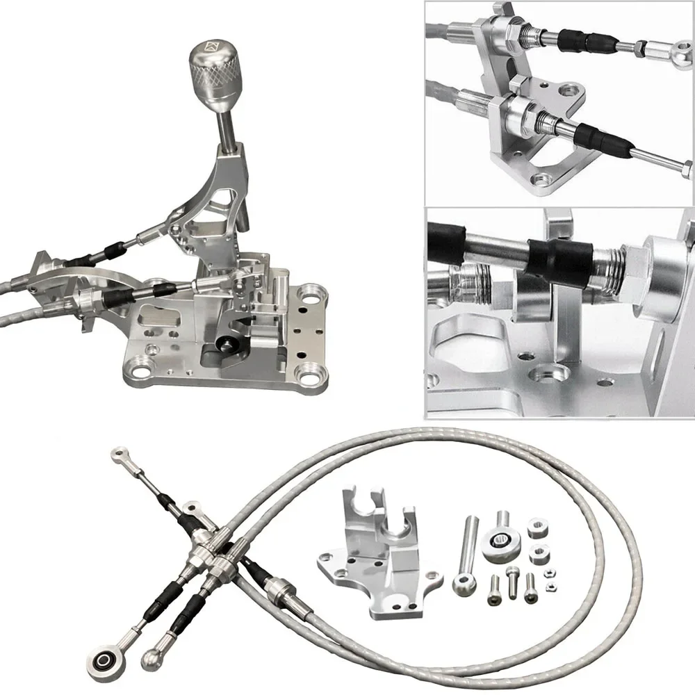 Aluminum Billet RSX Shifter Gear Box for Honda Prelude Civic F20 H22 H23 H Series Swap Includes Shift Linkage and Knob