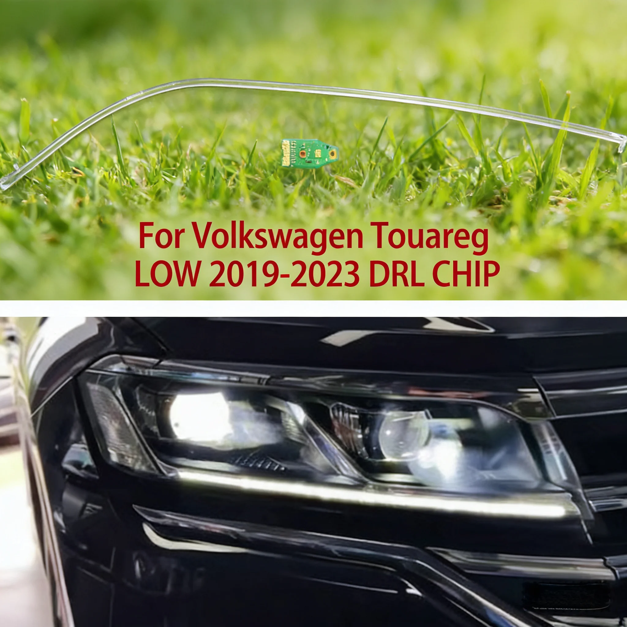 

For Volkswagen Touareg Car DRL CHIP White Light Angel Eye 2019-2023 Ballast Module Daytime Running Light LOW Conduit Strip Chip