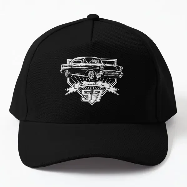 

57 Chevy Belair Baseball Cap Hat Mens Solid Color Casual Women Fish Sport Bonnet Sun Black Casquette Snapback Spring Czapka