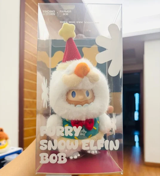 농부 밥 퍼리 스노우 엘핀 밥 시리즈 행잉 카드 인형 비닐 장난감 생일 선물 애니메이션 주변 상품 할로윈 장난감