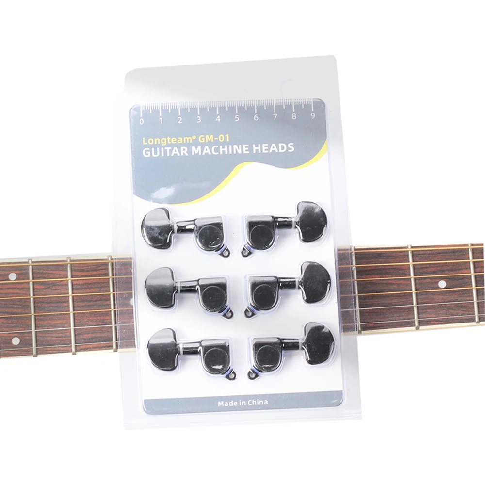 Guitar String Knob Fully Enclosed Guitar Chords Folk Acoustic Guitar Metal Universal Ukulele Chords 6 Packs Guitar String Knob