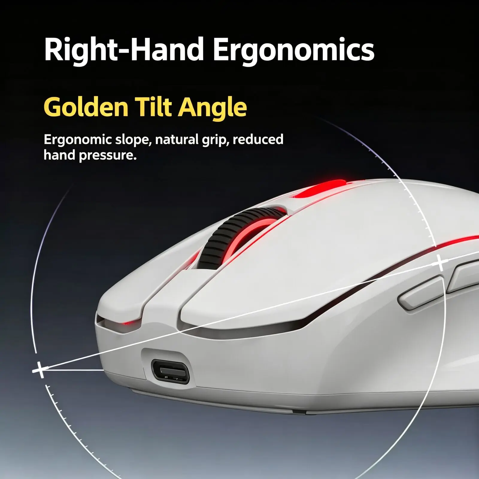 X9 Right-Hand Ergonomic Wireless Mouse Lightweight Long Battery Life Gaming And Office Bluetooth Tri-Mode Mouse 6-speed DPI