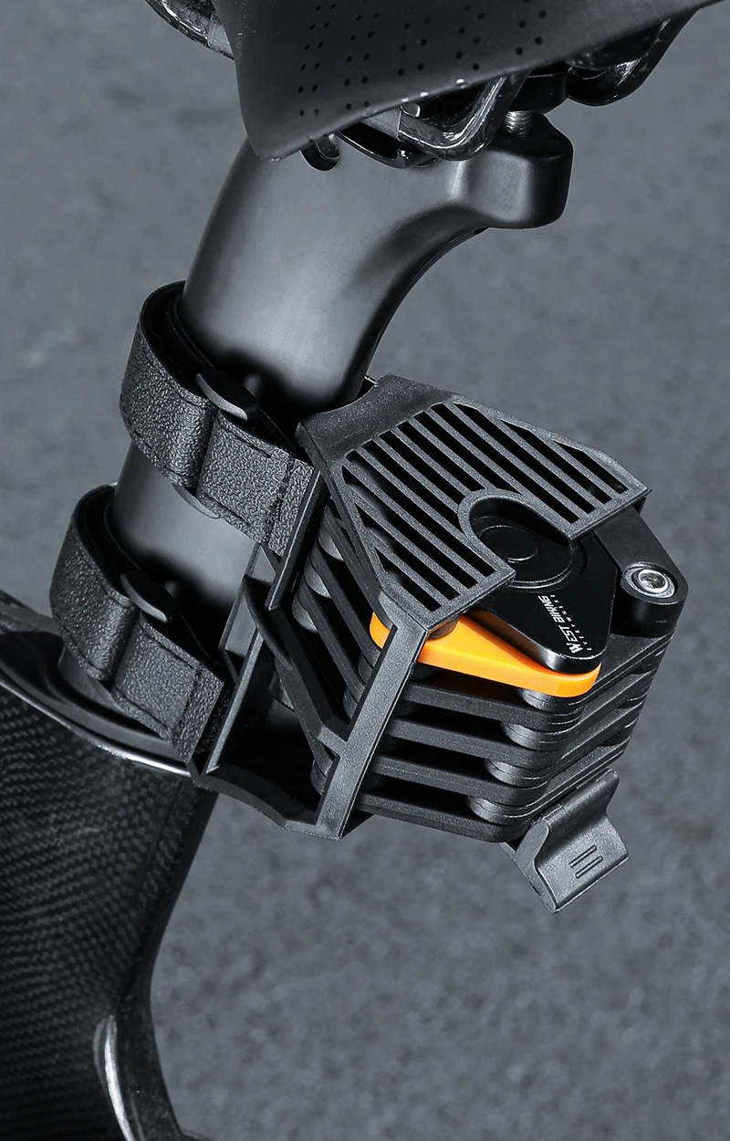 WEST BIKING Faltbares Zahlenschloss Diebstahlsicheres Fahrrad-Kettenschloss aus Aluminium Tragbares E-Bike Roller Sicherheitsschloss Zubehör – Detail 10