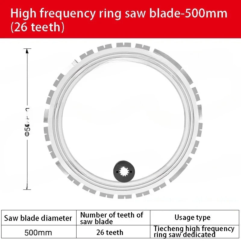 High Frequency Ring Saw Blade 400mm/500mm New Concrete Wall Cutting Machine Saw Blade Door And Window Cutting Saw Blade