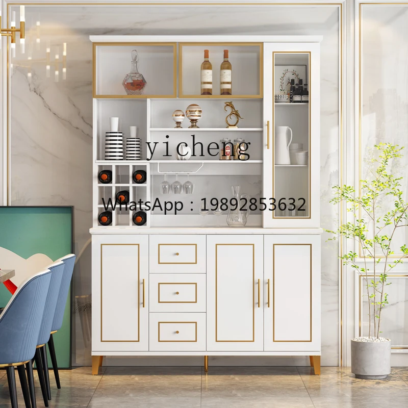 

TT Light luxury dining side cabinet integrated kitchen tea multi-functional locker simple display cabinet