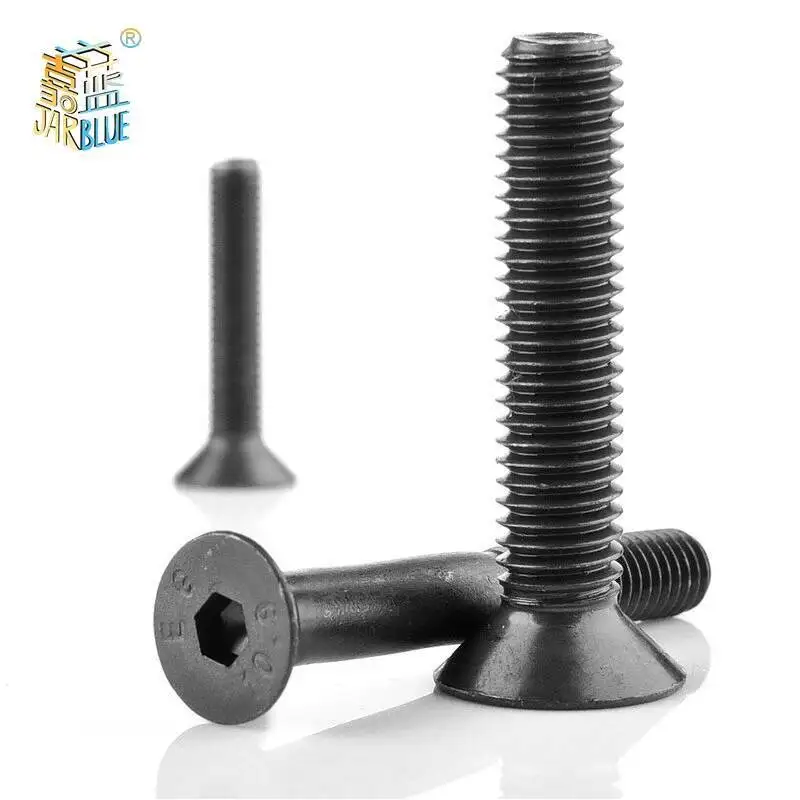 5-50pcs M2 M2.5 M3 M4 M5 M6 M8 Din7991 Stainless Steel 304 Or Black Grade 10.9 Hexagon Hex Socket Flat Head Countersunk Screw