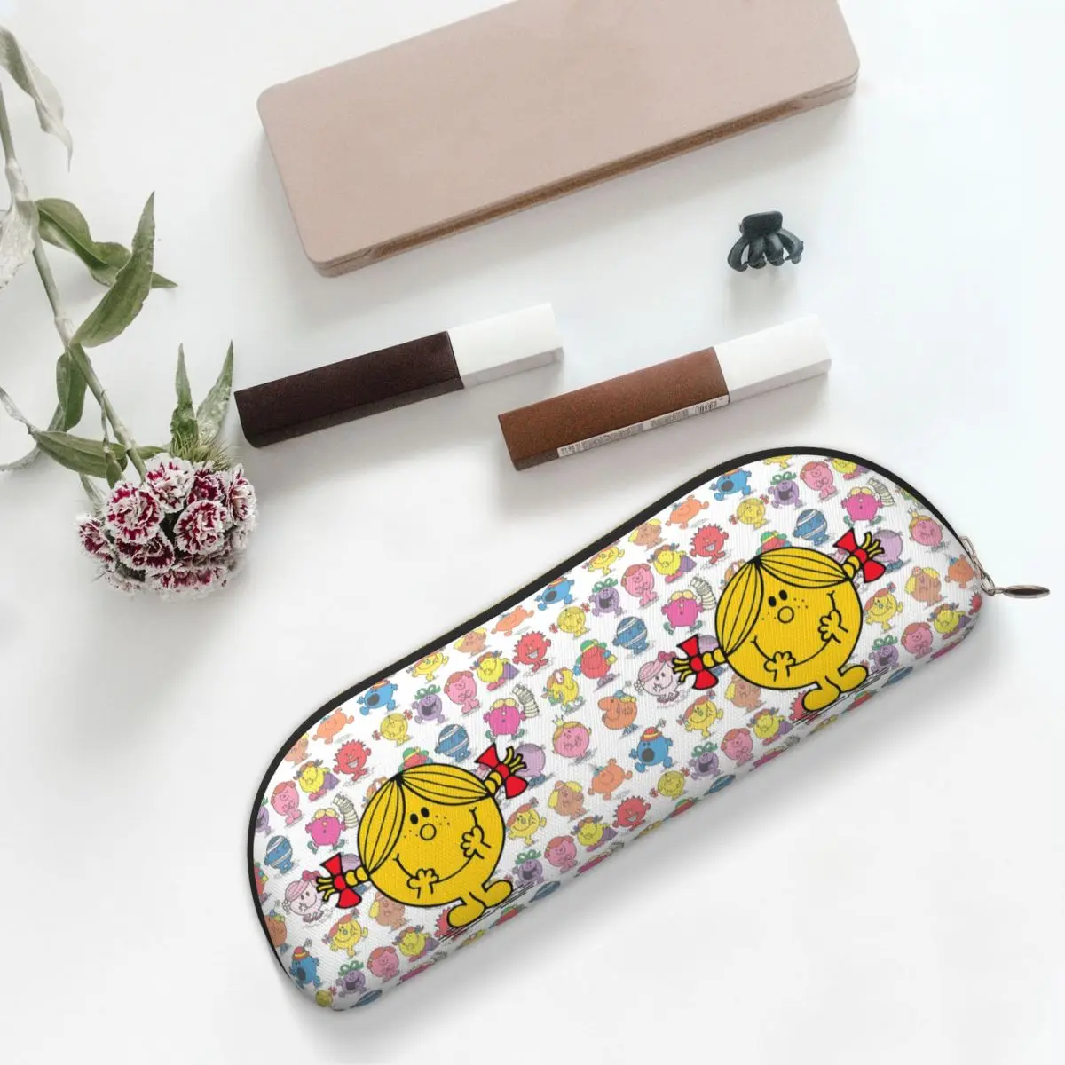 مقلمة Little Miss Sunshine مقلمة وحقيبة تخزين أدوات مكتبية ذات سعة كبيرة وحقيبة أقلام رصاص لهدايا الطلاب