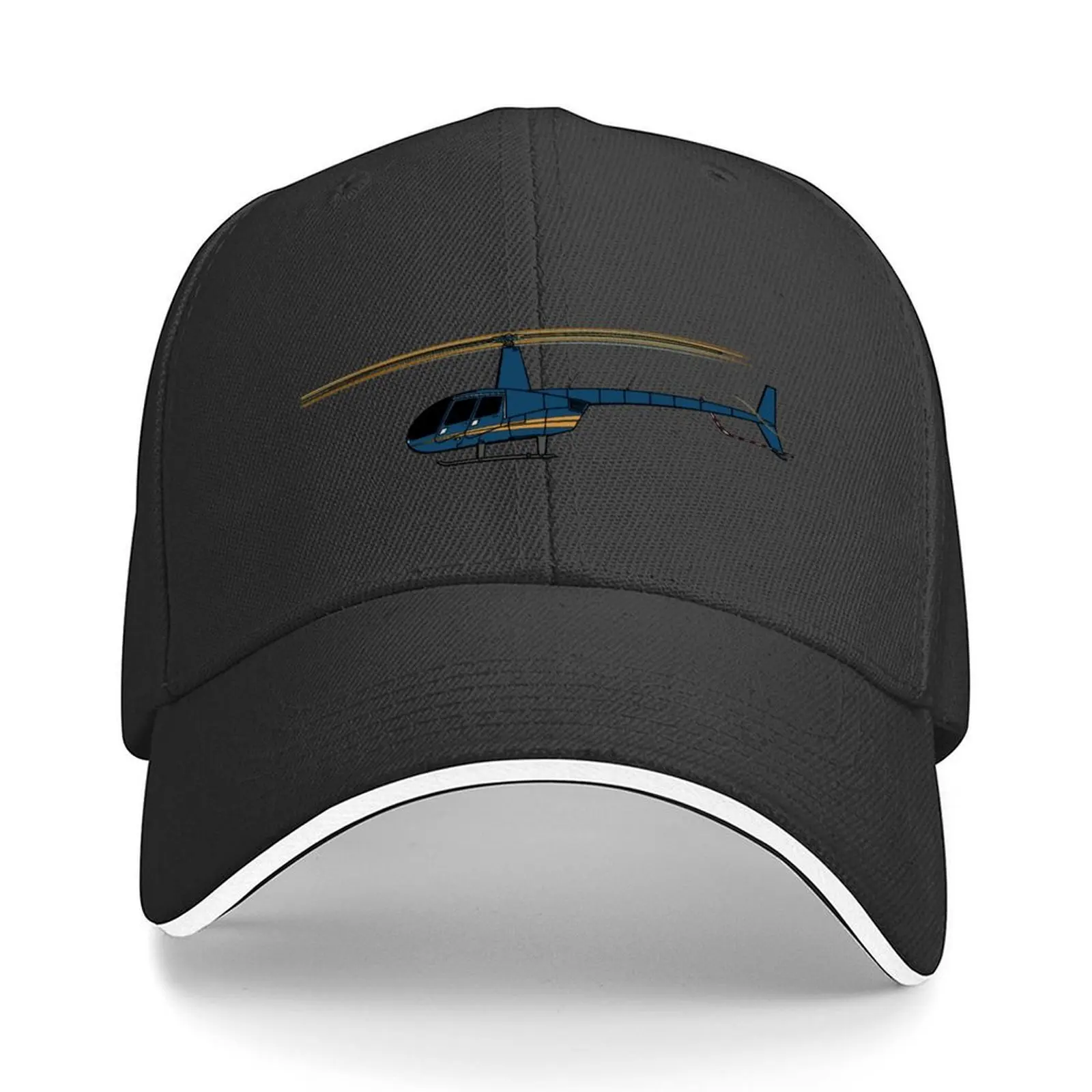 

Robinson R44 Helicopter (Blue) Baseball Cap Unique hats fishing hat Winter hat funny hat Baseball Men Women's