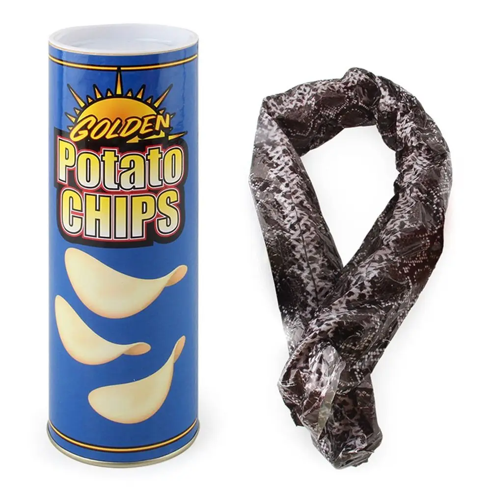 Scary Fries Play Fun Toys Reusable Snake Tricks Magic Potato Chips Cans Chips Cans Snake Novelty Funny Toy