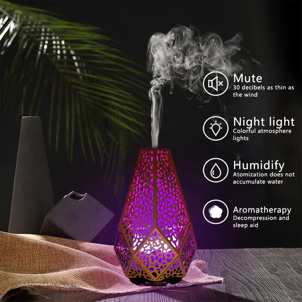A84G-Aroma Humidifier, Personal Portable Ultrasonic Office Humidifier, Baby Silent Spray Night Light Large(US Plug)