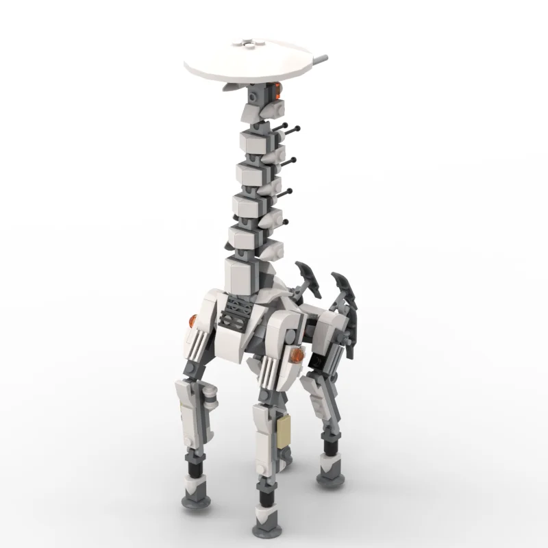 MOC Horizon Zero Dawn Mini Tallneck Robot Building Blocks Set Game Mechanical Giraffe Model Bricks DIY Toy