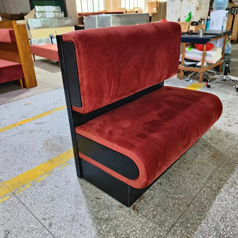 Light luxury modern designer plate combination sofa Hotel lobby straight row leather art catering card seat U shape