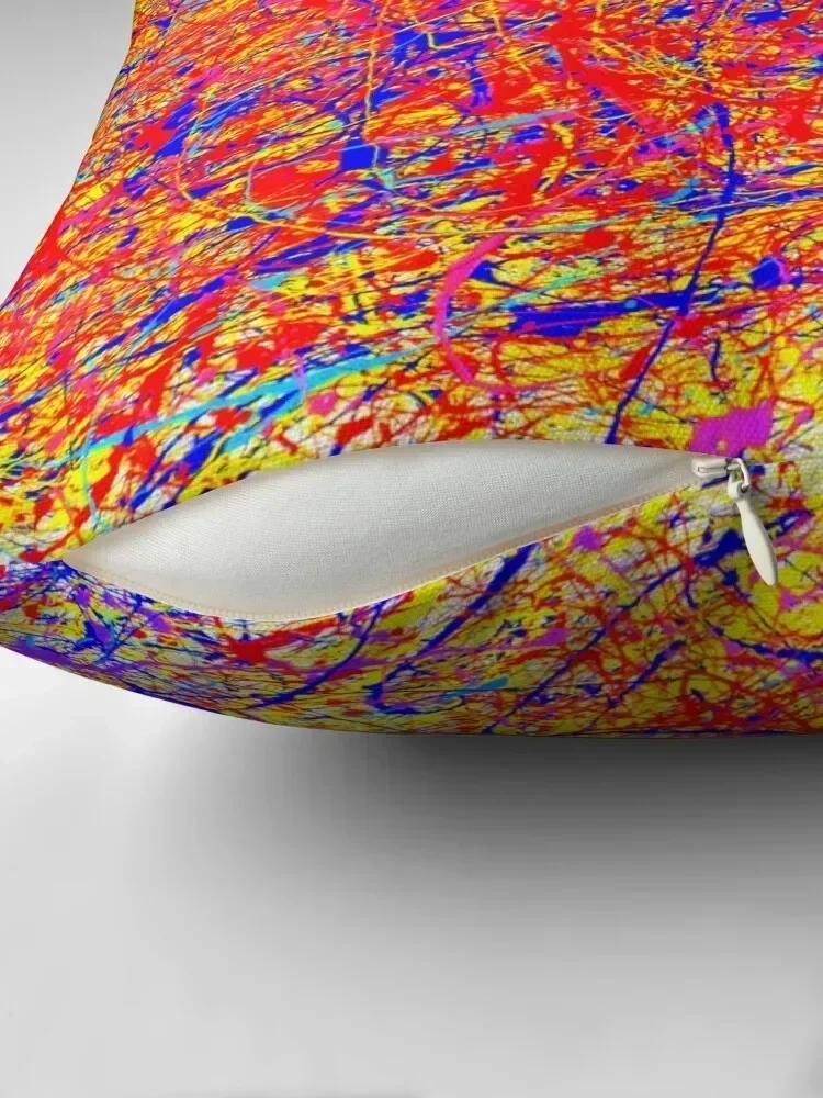 Abstract Jackson Pollock Style Color Throw Pillow Cushions Sofa Pillow Cover Marble Cushion Cover pillow