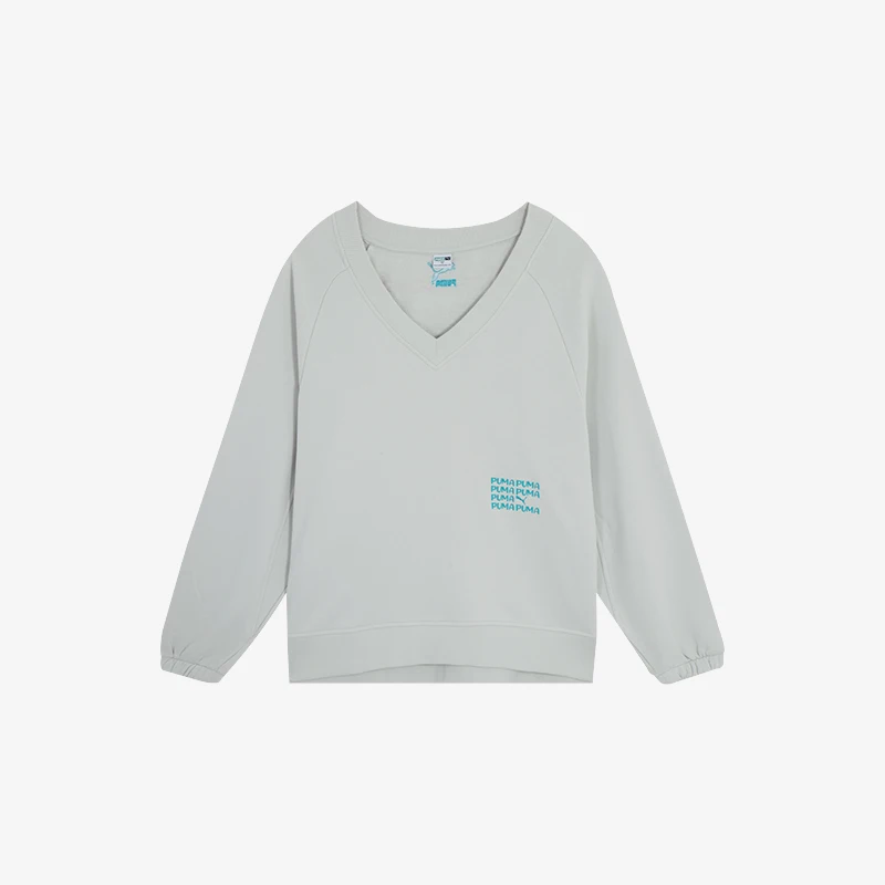 

Puma Authentic New Season Women's Casual Loose Fit V-Neck Hooded Sweatshirt 625166-17