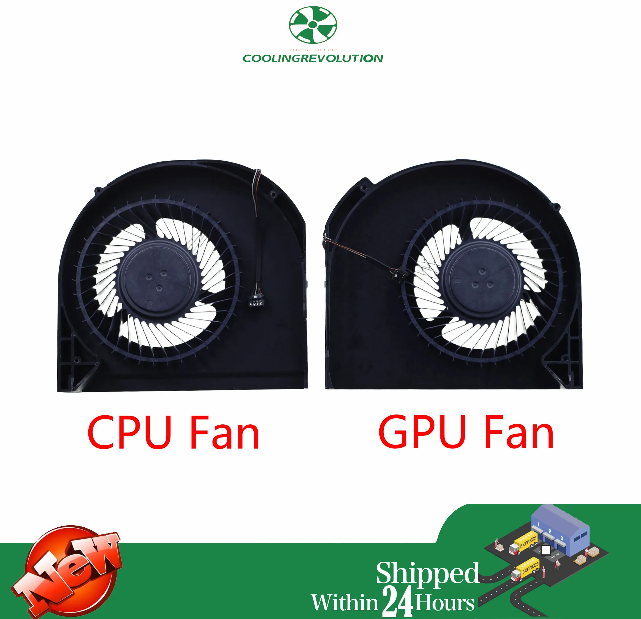 

Laptop CPU GPU Cooling Fan for Dell Precision M7750 7750 7760 MG75090V1-C230-S9A MF75090V1-C240-S9A 0R95XY 0VXTNG R95XY VXTNG