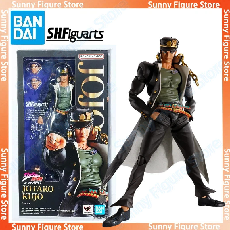 

In Stock Bandai S.H.Figuarts Original JoJo's Bizarre Adventure Anime Figures -Jotaro Kujo- Action Figures Collectible Toys
