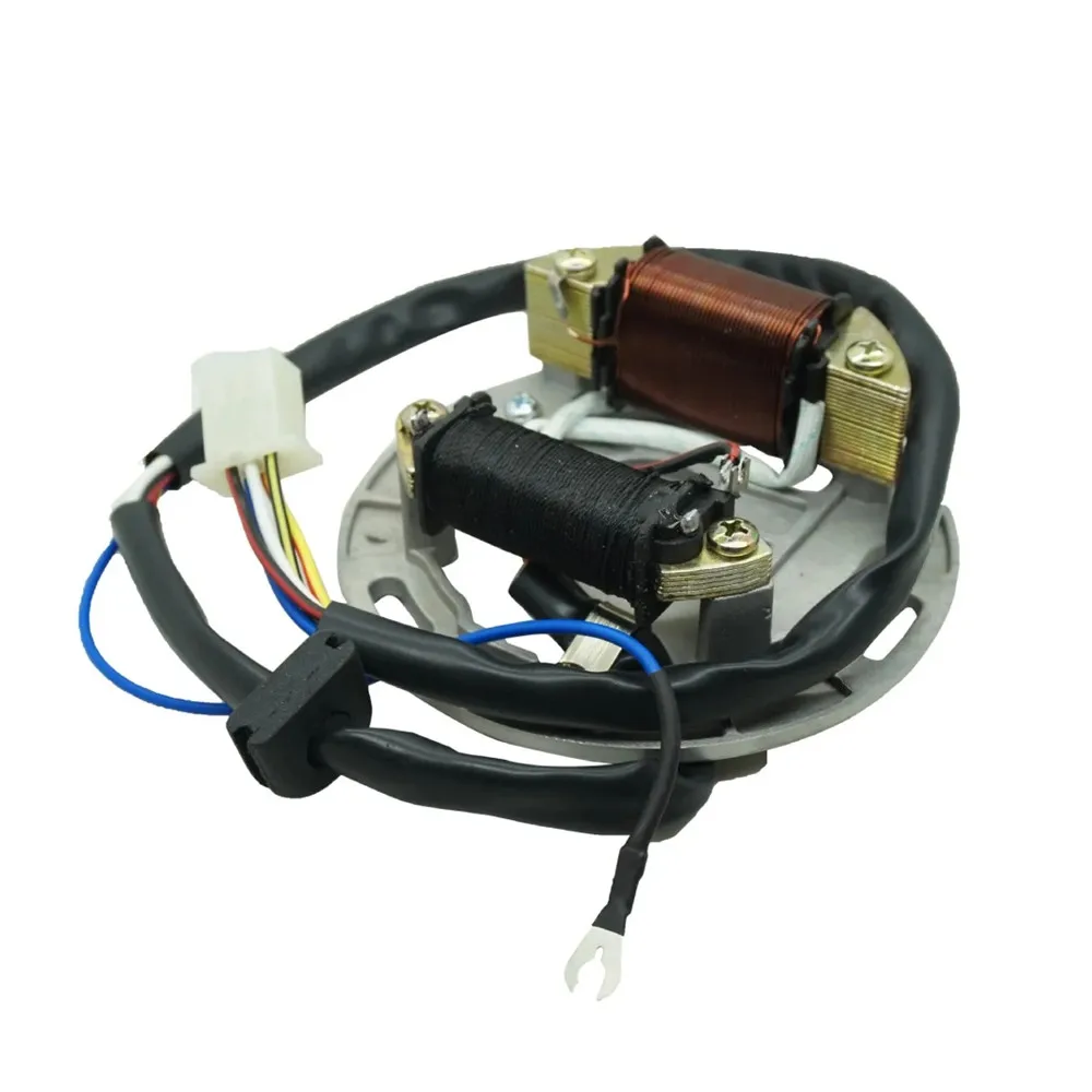 Kit Rotor Interno para Motocicleta Estator de Ignição Bobina Magneto com Placa para Suzuki Stroke 100cc ax 100 2t Fr80 Scooter Ax100