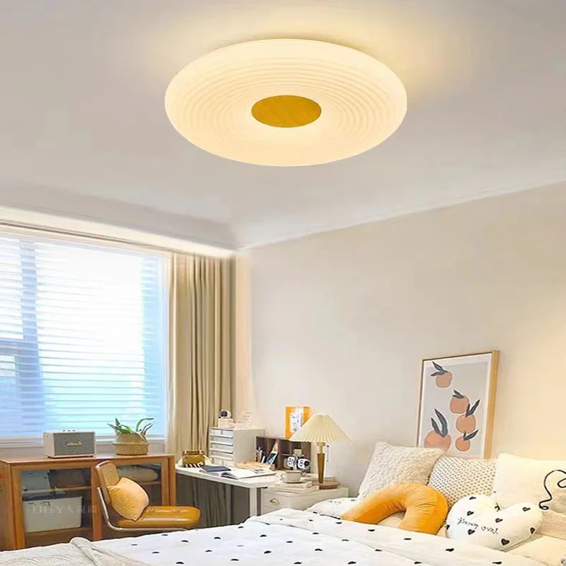 New LED simple ceiling light Warm master bedroom light donut starlight children's room light full spectrum eye protection light