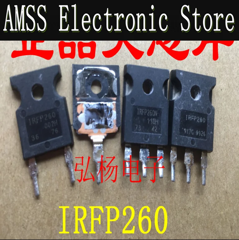 AMSS-transistor de efecto de campo, dispositivo IRFP260 IRFP260N usado, desmontaje original TO-247, 200V, 50A, 5 piezas