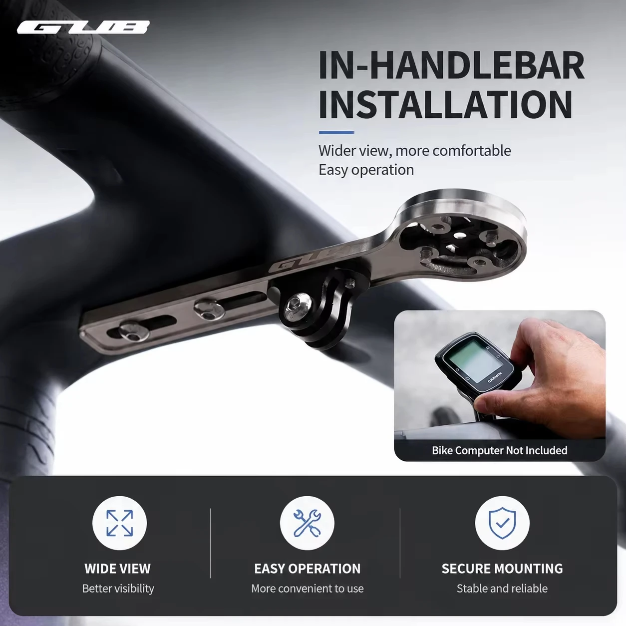 GUB Ti705 Bike Computer Mount TA2 Titanium Bracket Speedometer Handlebar For Magene Garmin Blackbird Bryton Wahoo Xoss Odometer
