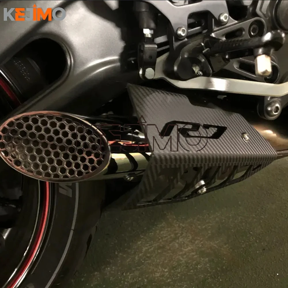 

ДЛЯ YAMAHA YZFR7 2022-2026 2025, теплозащитный экран выхлопной трубы, защитная крышка глушителя FZ07 MT-07 TRACER 700 7 GT MT07 2014-2027
