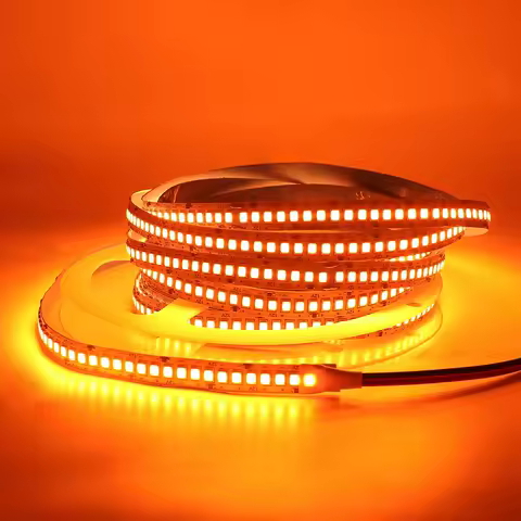 5M 12V 24V Orange Amber Flame LED Flexible Strip 4mm 8mm 10mm 1800k 1900k 240leds/m 120leds/m Soft Flexible Tape