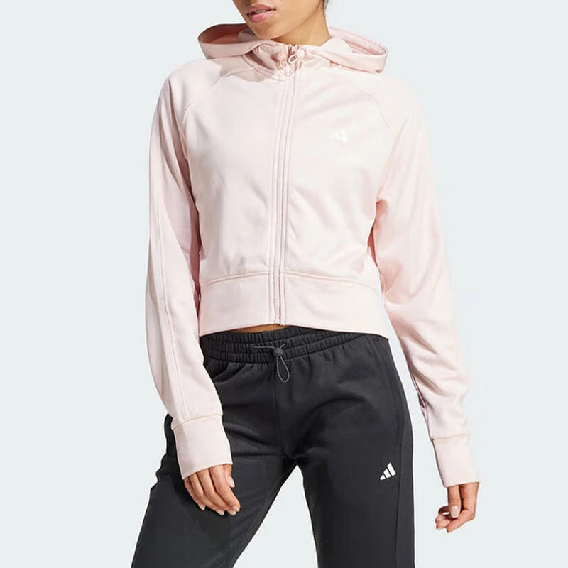 

Adidas Official New Women's Sports Training Casual Hooded Jacket IX5067
