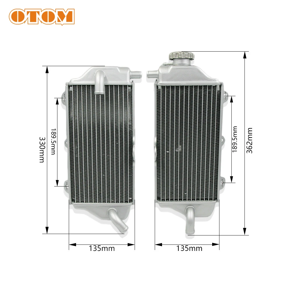 Motorcycle Radiator Cooler Aluminium Engine Cooling Left Right Water Tank  For YAMAHA YZ250F YZ250FX YZF YZF-X 250 2010-2013 - Image 2