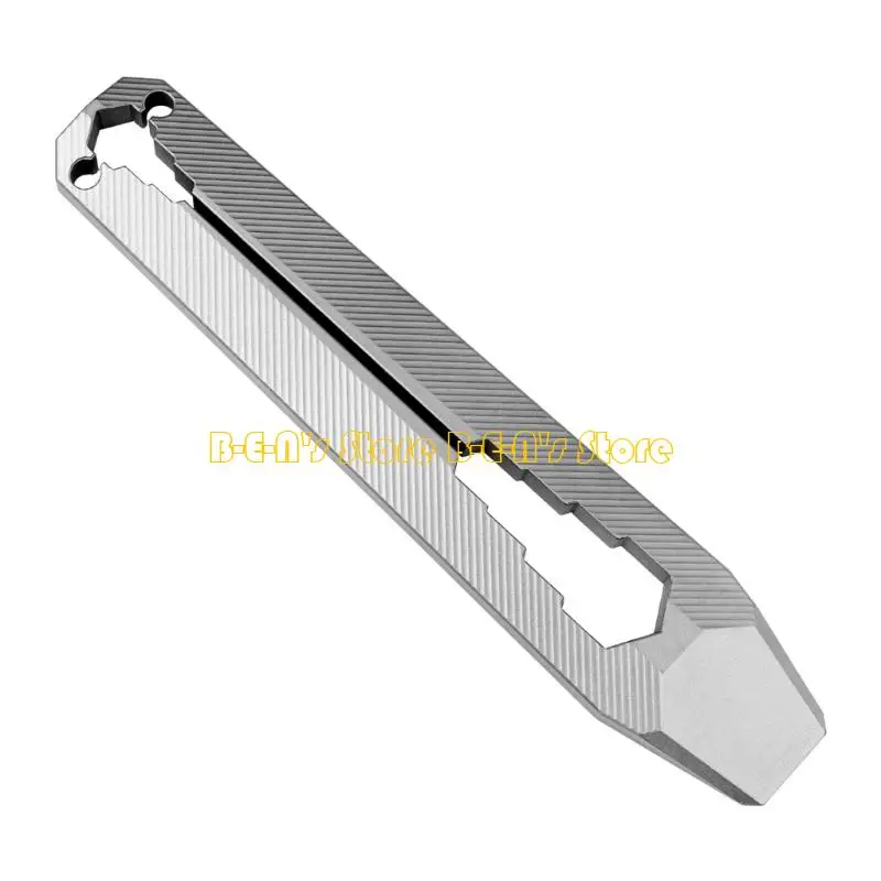 Y1AD Miniature Keychain Gadget Titaniums Alloy Survival Tool Portable Wrench For Bike
