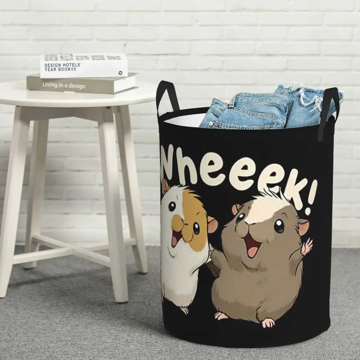 

Корзина для белья Happy Guinea Pig: Складная корзина для стирки, органайзер для дома, корзина для детского белья