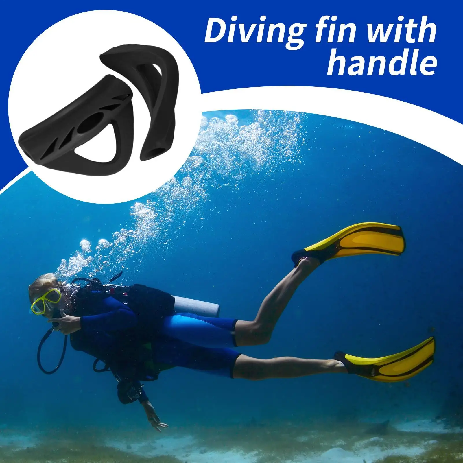 

Fin Strap Handle 2 Pieces Spring Heel Strap Replacement Handle Professional Water Sport Accessories For Women Adults Outdoor