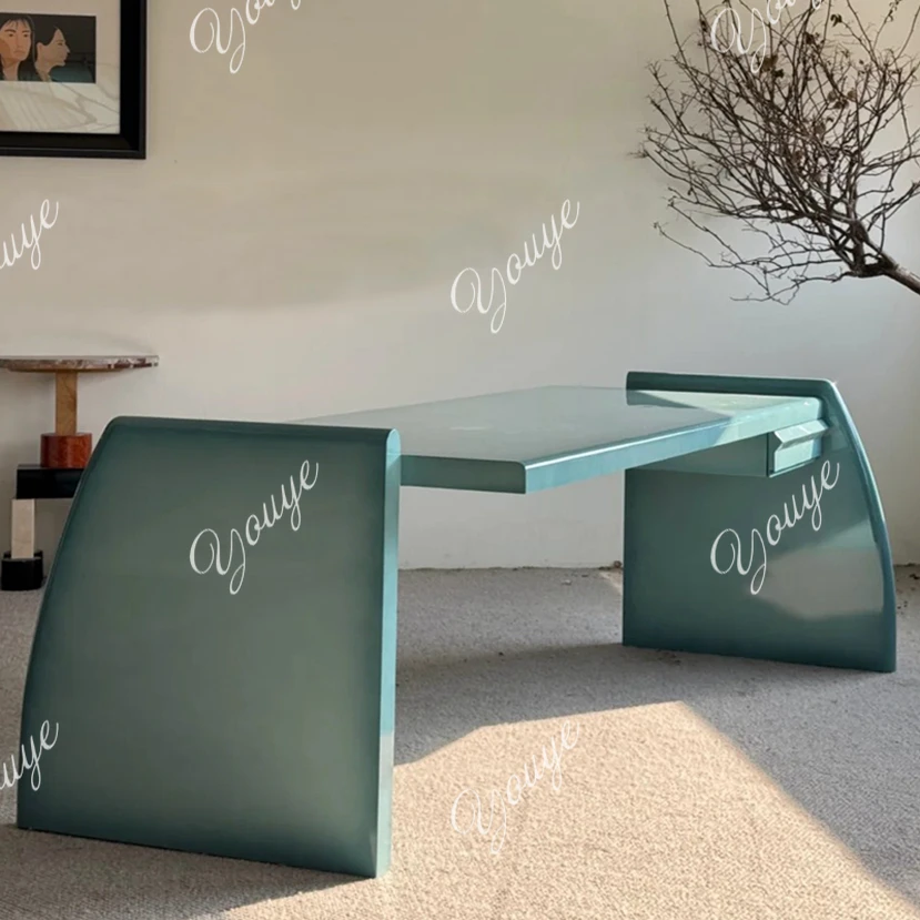 SX Modern Simple Medieval Retro Italian Writing Desk Gradual Change Color Desk Custom Desk Office Dedicated