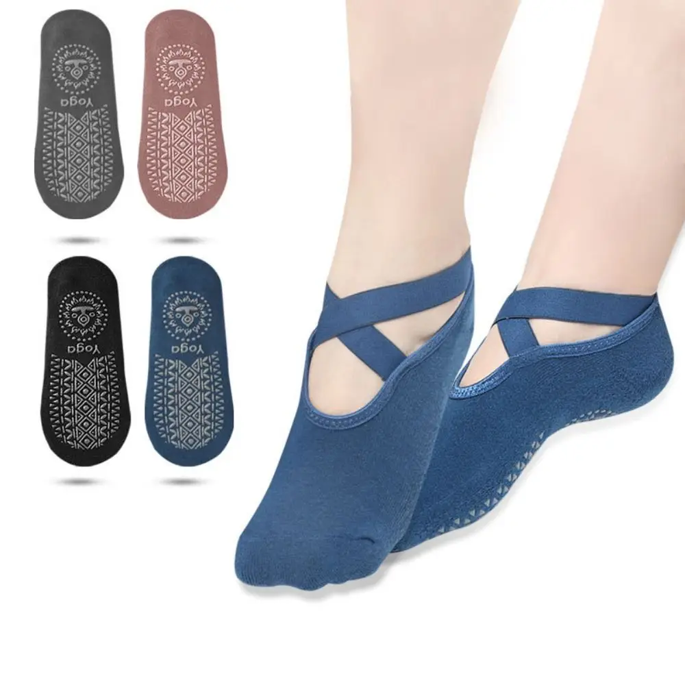 

Stylish Breathable Yoga Socks Silicone Non-Slip Ballet Dance Socks Cotton Fitness Socks Workout