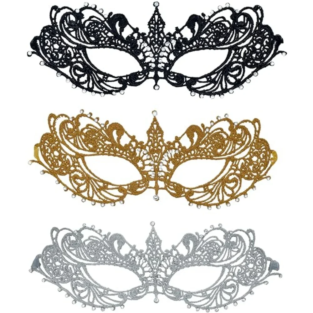 

Night Queen Lace Mask Women Sexy Masquerade Mask Party Carnival Mask Halloween Party Mardi Gras Masks Cosplay Accessories