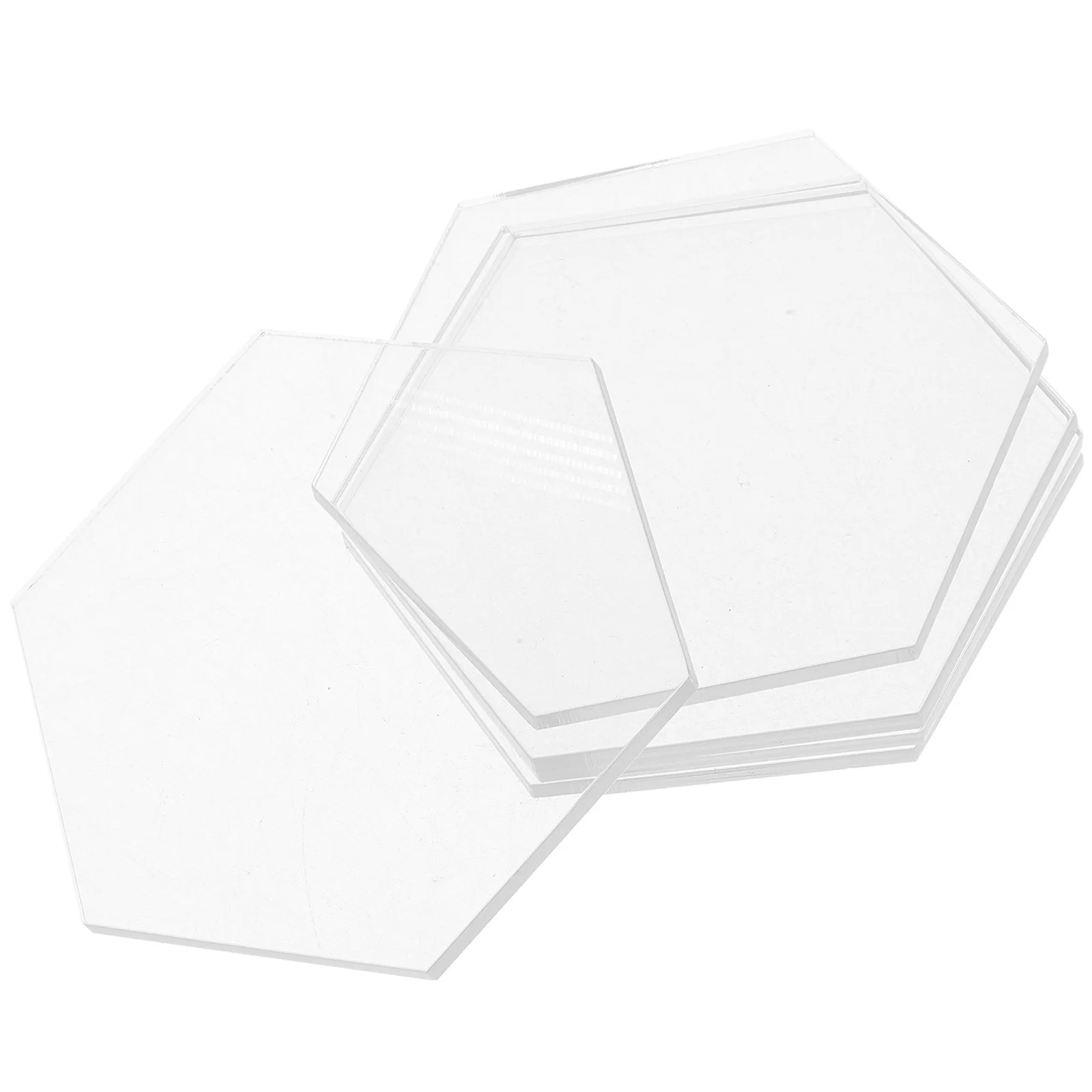 

5Pcs Clear Acrylic Tabletop Place Cards Hexagonal Wedding Seating Display Blank Name Cards for Table Setting Wedding Seat Card