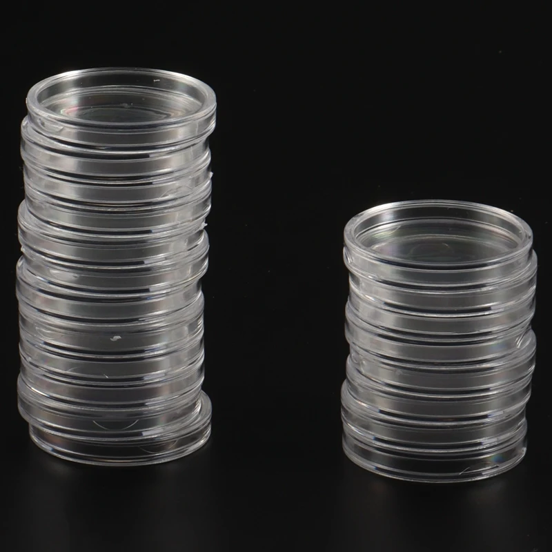 Top Deals 17/20/25/27/30Mm Coin Holder, 100Pcs Silver Coin Capsules With Foam Gasket, Professional Coin Case For Coin Collection