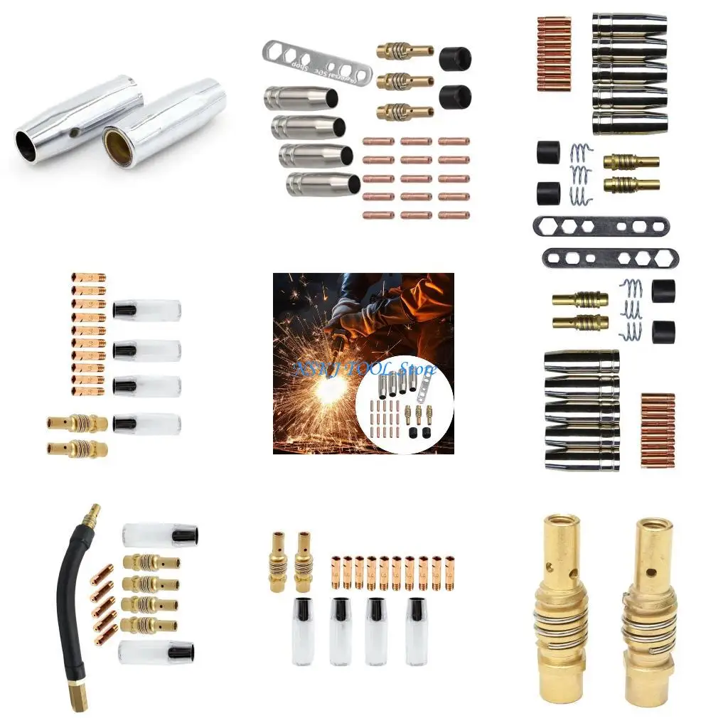 

L8RC Exchangeable MOVE Solderer Contact Tip and Nozzle Set Strengthened Ventilation Plan Thin Transportable Welding Accessories