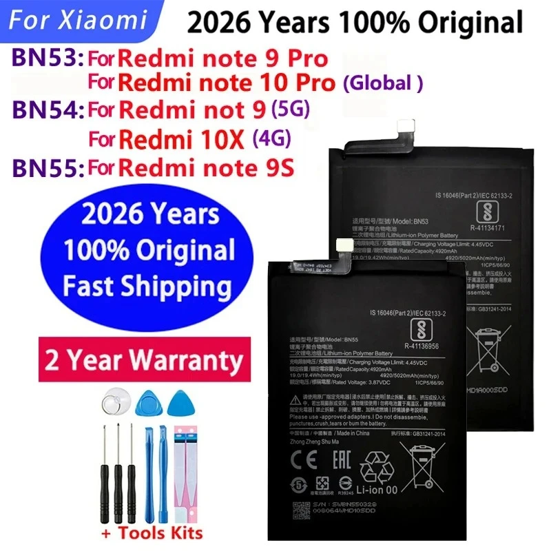 Fast Ship 2026 Years BN53 BN54 BN55 Phone Replacement Batter