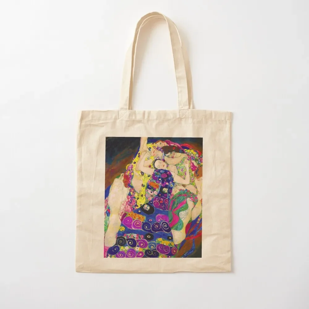 

Gustav Klimt Die Jungfrauen (The Virgins) Tote Bag custom fabric bag Shopper handbag bags for women Tote Bag