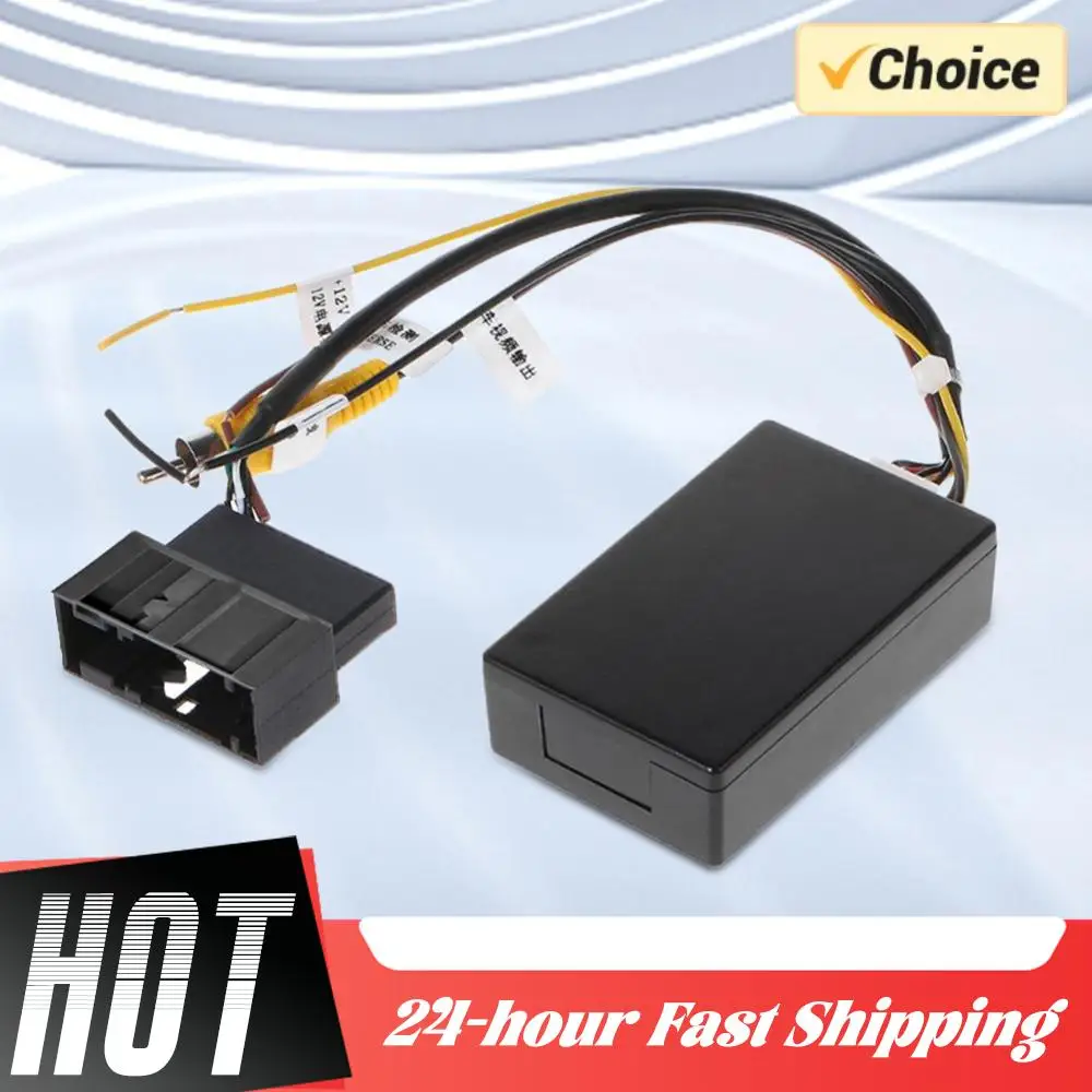 For VW RCD510 RNS510 RNS315 12V Reversing Camera Adapter RGB To AV Rearview Camera Adapter Rear Backup Camera Signal Converter