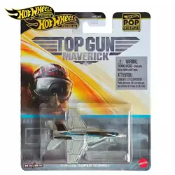 Original Hot Wheels Premium Car Pop Culture F/A-18E Super Hornet Boys Toy 1/64 Diecast Top Gun Moverick Alloy Model Collect Gift